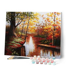 Cargar imagen en el visor de la galería, Pintar Por Números - Pantano Rojo - Figuredart - Paisajes
