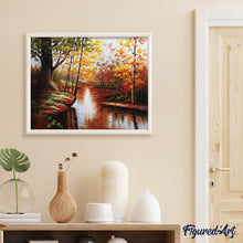Cargar imagen en el visor de la galería, Pintar Por Números - Pantano Rojo - Figuredart - Paisajes