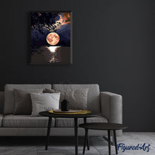 Cargar imagen en el visor de la galería, Pintar por números | Reflejo de la luna sobre el lago | Novedades Paisajes Fácil | FiguredArt