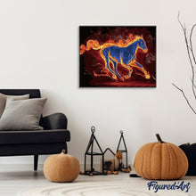 Cargar imagen en el visor de la galería, Pintar Por Números - Caballo De Fuego - Figuredart - Animales Caballos