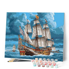 Cargar imagen en el visor de la galería, Pintar Por Números - Velaro En El Mar - Figuredart - Barcos
