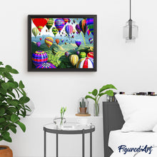 Cargar imagen en el visor de la galería, Pintar Por Números - Globos De Aire Caliente De Dibujos Animados - Figuredart - Paisajes