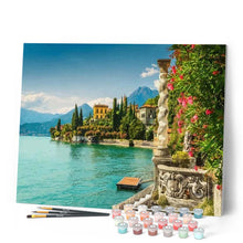 Cargar imagen en el visor de la galería, Pintar Por Números - Costa Mediterránea - Figuredart - Ciudades