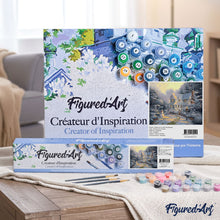 Cargar imagen en el visor de la galería, Pintar Por Números - Casa Con Un Muñeco De Nieve - Figuredart - Paisajes