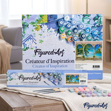 Cargar imagen en el visor de la galería, Pintar Por Números - Columnas En La Bahía Tropical - Figuredart - Paisajes