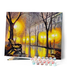 Cargar imagen en el visor de la galería, Pintar Por Números - Calle En Otoño - Figuredart - Ciudades