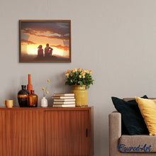 Cargar imagen en el visor de la galería, Pintar Por Números - Pareja Viendo La Puesta De Sol - Figuredart - Paisajes Romanticismo