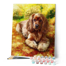 Cargar imagen en el visor de la galería, Pintar Por Números - Cachorro Golden Retriever - Figuredart - Animales