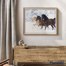 Cargar imagen en el visor de la galería, Pintar Por Números - Caballos Cubierto De Nieve - Figuredart - Animales Caballos