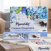 Cargar imagen en el visor de la galería, Pintar Por Números - Caballos Cubierto De Nieve - Figuredart - Animales Caballos
