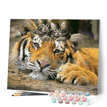Cargar imagen en el visor de la galería, Pintar Por Números - Gatos Y Tigres - Figuredart - Animales Gatos Tigres