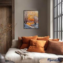 Cargar imagen en el visor de la galería, Pintar Por Números - Anochecer En La Nieve - Figuredart - Paisajes