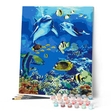 Cargar imagen en el visor de la galería, Pintar Por Números - Los Organismos Marinos - Figuredart - Animales