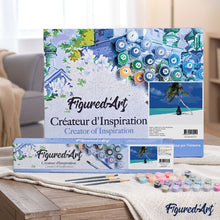 Cargar imagen en el visor de la galería, Pintar Por Números - Playa Océano Azul - Figuredart - Paisajes