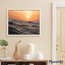 Cargar imagen en el visor de la galería, Pintar Por Números - Desierto En La Puesta Del Sol - Figuredart - Paisajes