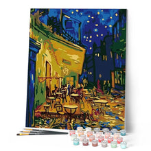 Cargar imagen en el visor de la galería, Pintar Por Números - Pinturas De Van Gogh -Café - Figuredart - Reproducción De Obras De Arte Van Gogh