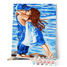 Cargar imagen en el visor de la galería, Pintar Por Números - Beso - Figuredart - Romanticismo