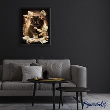 Cargar imagen en el visor de la galería, Pintar Por Números - Gato De La Suerte - Figuredart - Animales Gatos