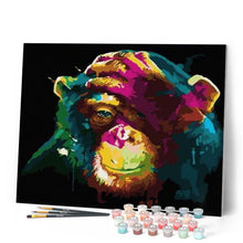 Cargar imagen en el visor de la galería, Pintar Por Números - Mono Pintado - Figuredart - Animales Mono