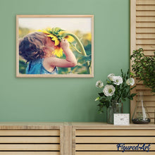 Cargar imagen en el visor de la galería, Pintar Por Números - Niña Con Flores - Figuredart - Flores