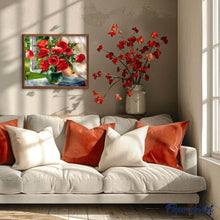 Cargar imagen en el visor de la galería, Pintar Por Números - Jarrón Alféizar - Figuredart - Flores