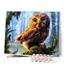 Cargar imagen en el visor de la galería, Pintar Por Números - Árbol Y Búho - Figuredart - Animales Búhos Árboles