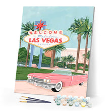 Cargar imagen en el visor de la galería, Póster de viaje Bienvenido a Las Vegas