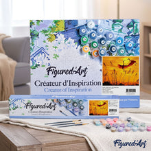 Cargar imagen en el visor de la galería, Pintar Por Números - La Puesta Del Sol De La Grúa - Figuredart - Animales Paisajes