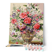 Cargar imagen en el visor de la galería, Pintar Por Números - Rosas 3 - Figuredart - Flores