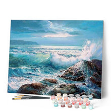 Cargar imagen en el visor de la galería, Pintar Por Números - Las Olas - Figuredart - Paisajes