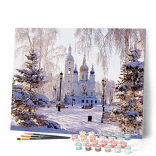 Cargar imagen en el visor de la galería, Pintar Por Números - Castillo De Nieve 1 - Figuredart - Ciudades