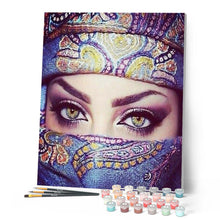 Cargar imagen en el visor de la galería, Pintar Por Números - Muchacha Enmascarada - Figuredart - Deseos De Otros Lugares