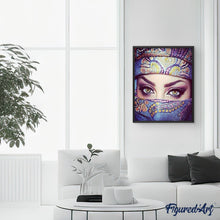 Cargar imagen en el visor de la galería, Pintar Por Números - Muchacha Enmascarada - Figuredart - Deseos De Otros Lugares
