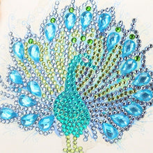 Cargar imagen en el visor de la galería, Bolso Diamond Painting - Pavo Real de Cristal