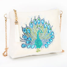 Cargar imagen en el visor de la galería, Bolso Diamond Painting - Pavo Real de Cristal