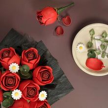 Cargar imagen en el visor de la galería, Puzzle 3D - Ramo de rosas rojas