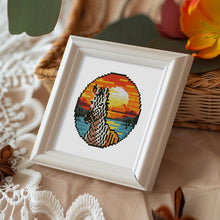 Cargar imagen en el visor de la galería, Mini Diamond Painting 15x20cm (4 piezas) - Aves Tropicales y Atardecer