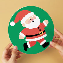 Cargar imagen en el visor de la galería, Mini Serie Pintar por Números - discos de Ø20cm (6 piezas) - Momentos de Santa Claus