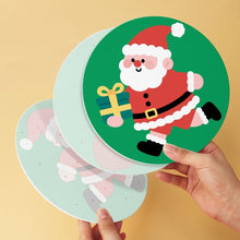 Cargar imagen en el visor de la galería, Mini Serie Pintar por Números - discos de Ø20cm (6 piezas) - Momentos de Santa Claus