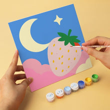 Cargar imagen en el visor de la galería, Mini Serie Pintar por Números 20x20cm (6 piezas) - Pop frutal y celestial