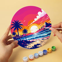 Cargar imagen en el visor de la galería, Mini Serie Pintar por Números - discos de Ø20cm (6 piezas) - Maravillas de la naturaleza