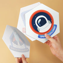 Cargar imagen en el visor de la galería, Mini Serie Pintar por Números - Hexágonos (6 piezas) - Icono de galaxia