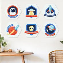 Cargar imagen en el visor de la galería, Mini Serie Pintar por Números - Hexágonos (6 piezas) - Icono de galaxia