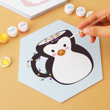 Cargar imagen en el visor de la galería, Mini Serie Pintar por Números - Hexágonos (6 piezas) - Tazas acogedoras de invierno