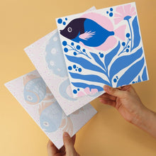 Cargar imagen en el visor de la galería, Mini Serie Pintar por Números 20x20cm (6 piezas) - Maravillas de azul profundo