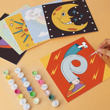 Cargar imagen en el visor de la galería, Mini Serie Pintar por Números 20x20cm (6 piezas) - Iconos pop retro