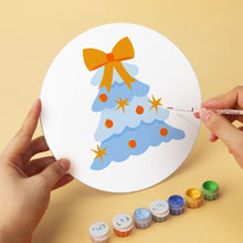 Cargar imagen en el visor de la galería, Mini Serie Pintar por Números - discos de Ø20cm (6 piezas) - Iconos navideños refinados