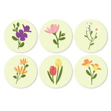 Cargar imagen en el visor de la galería, Mini Serie Pintar por Números - discos de Ø20cm (6 piezas) - Pétalo delicado Figured'Art