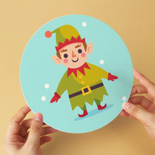 Cargar imagen en el visor de la galería, Mini Serie Pintar por Números - discos de Ø20cm (6 piezas) - Set festivo turquesa 2