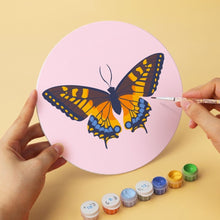 Cargar imagen en el visor de la galería, Mini Serie Pintar por Números - discos de Ø20cm (6 piezas) - Mariposas